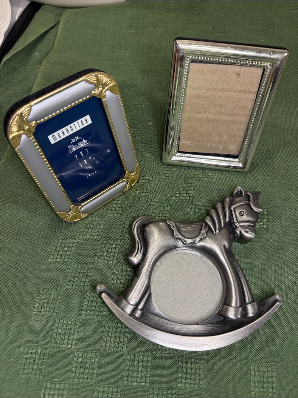 White and Gold Decorative Picture Frame - Classic Home Accent